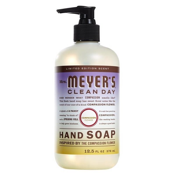 Scrubbing Bubbles Mrs. Meyer's Clean Day Compassion Flower Scent Liquid Hand Soap 12.5 oz 309072